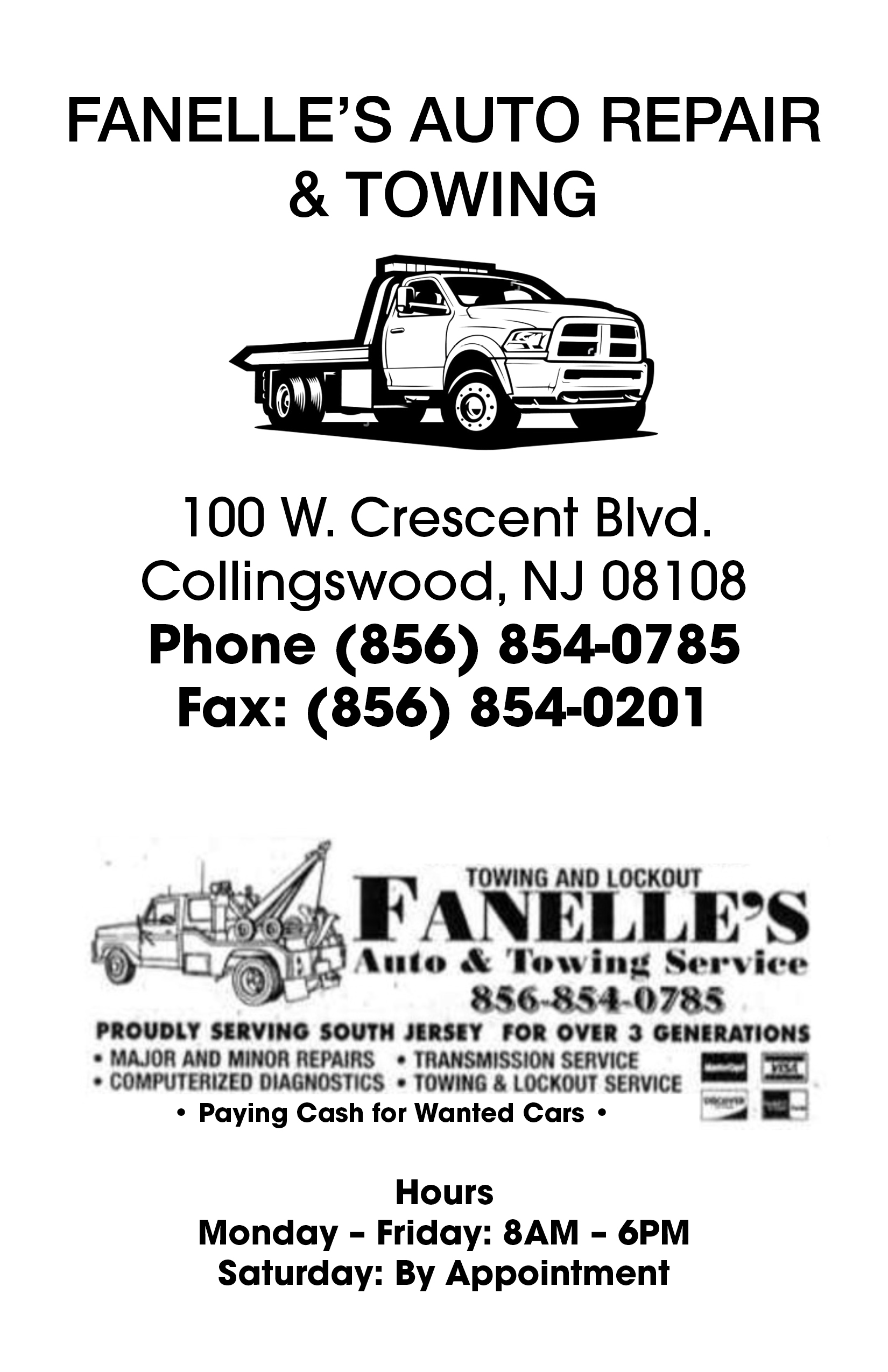 FANELLE'S AUTO REPAIR & TOWING