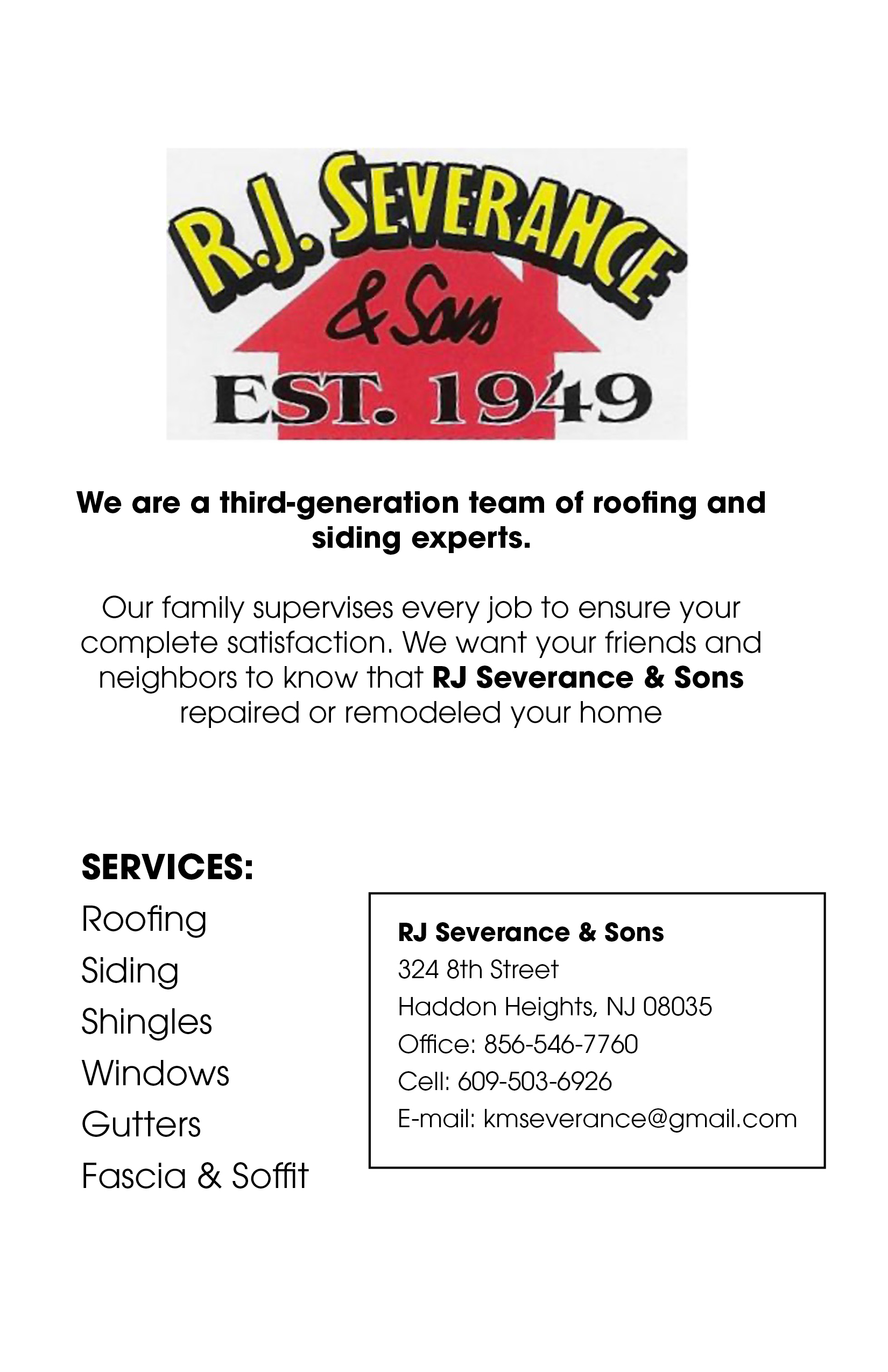RJ Severance & Son